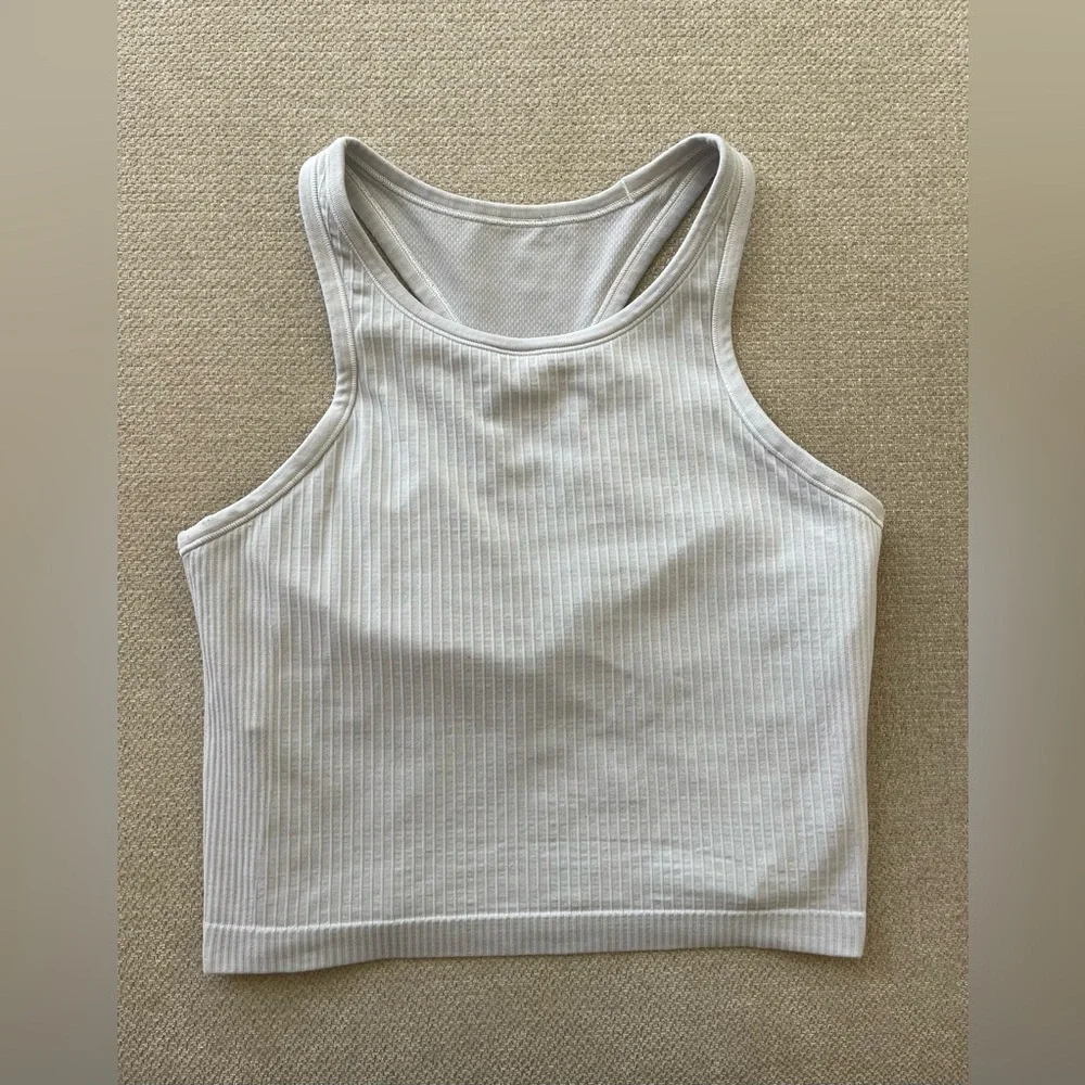 Lululemon White Longline Bra